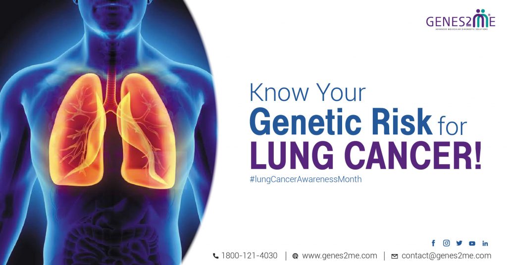 Genetic testing; preventive health; lung cancer;predisposition; cardiological disorder; neurological disorder; Lung cancer day; cancer awareness month; breast cancer genetic test